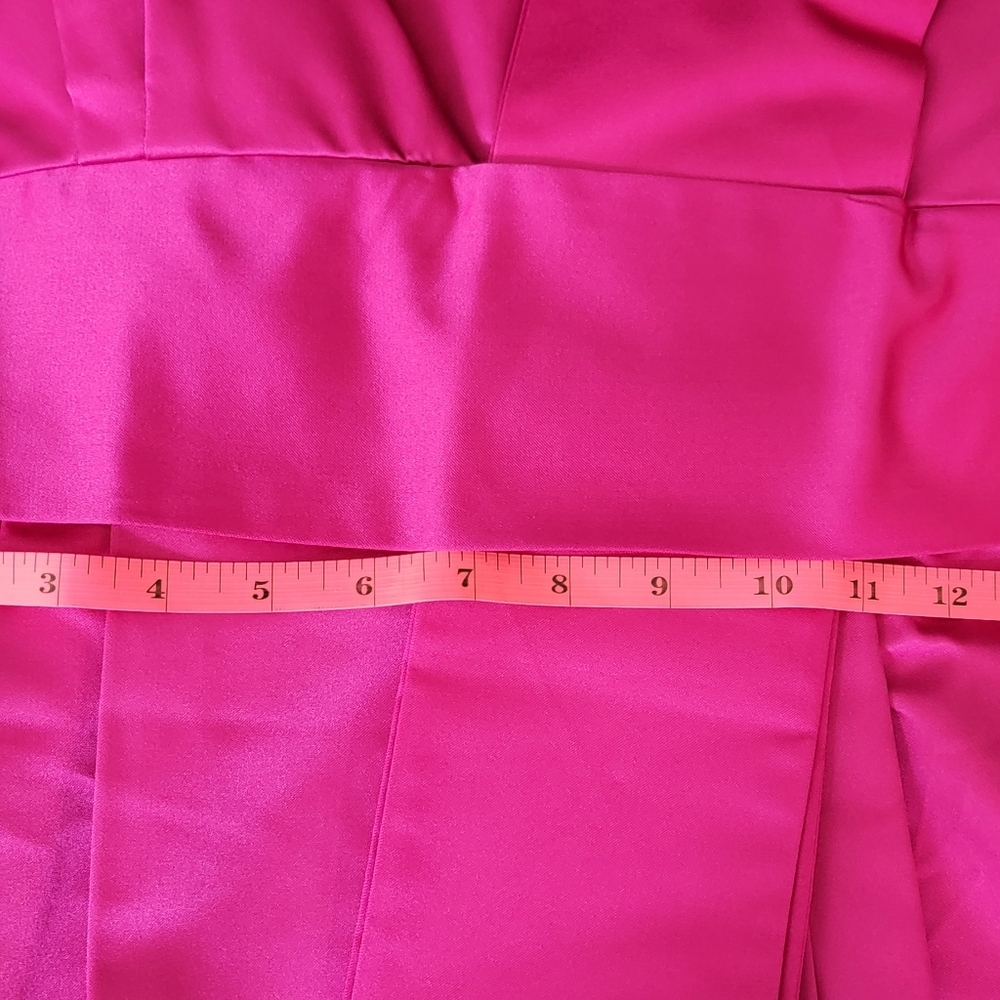 New Women's Evening Hot Pink Silk Statement Piece Top Sz 6 Org $340 Chetta B - Picture 9 of 13